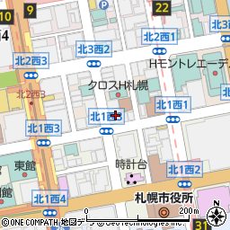 GDHインプラントオフィス札幌周辺の地図