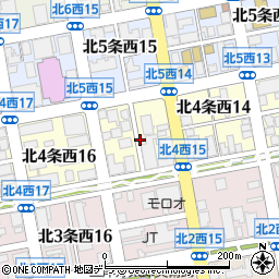 北海道札幌市中央区北４条西15丁目周辺の地図