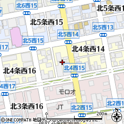 北海道札幌市中央区北４条西周辺の地図