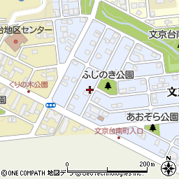 北海道江別市文京台南町7-4周辺の地図