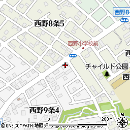 札幌クリエイト西野周辺の地図