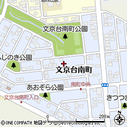 北海道江別市文京台南町15-24周辺の地図