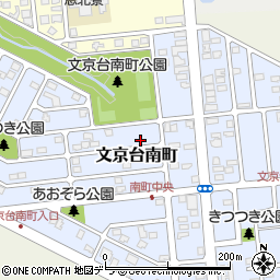 北海道江別市文京台南町15-21周辺の地図