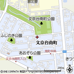 北海道江別市文京台南町15-12周辺の地図