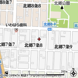 北海道札幌市白石区北郷７条8丁目6周辺の地図