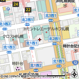 オリックス株式会社　札幌支店周辺の地図