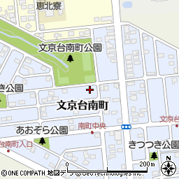 北海道江別市文京台南町15-30周辺の地図