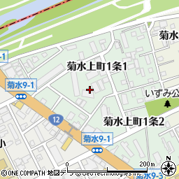 北海道札幌市白石区菊水上町１条周辺の地図