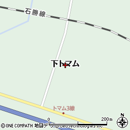 北海道勇払郡占冠村下トマム周辺の地図