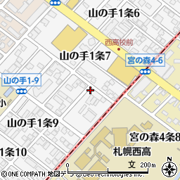 朝日新聞サービスアンカー　中央区ＡＳＡ宮の森周辺の地図