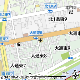 クラーク記念国際高等学校　札幌大通キャンパス周辺の地図