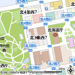 北海道庁　教育庁総務政策局総務課法制係周辺の地図