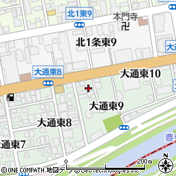 ツインズ大通弐番館周辺の地図