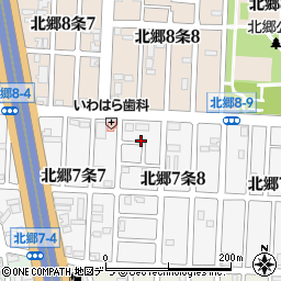北海道札幌市白石区北郷７条8丁目5周辺の地図