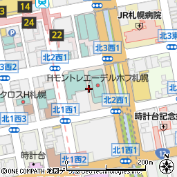 北海道札幌市中央区北２条西1丁目周辺の地図