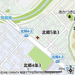 セブンイレブン札幌北郷５条店周辺の地図
