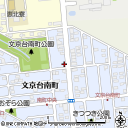 北海道江別市文京台南町24-9周辺の地図