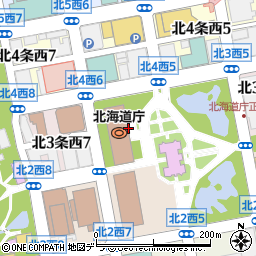 北海道庁　環境生活部・くらし安全局道民生活課青少年係周辺の地図