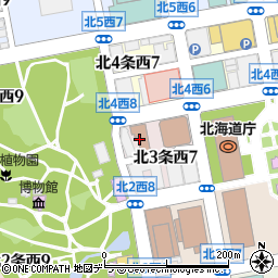 北海道庁別館西棟周辺の地図