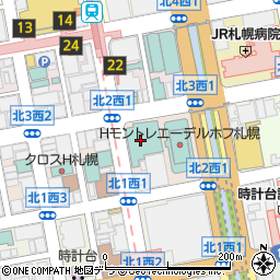 ニューオータニイン札幌周辺の地図