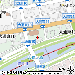 札幌市役所水道局　総務部企画課周辺の地図