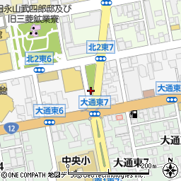 中央警察署北一条東交番周辺の地図