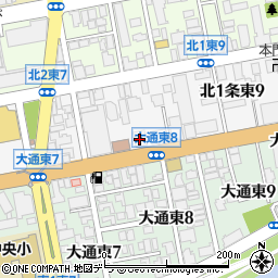 ガッツレンタカー札幌中央店周辺の地図