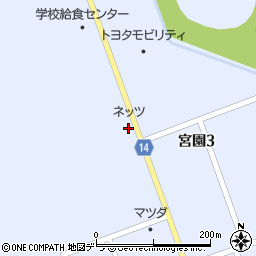 ネッツトヨタ釧路あっけし店周辺の地図