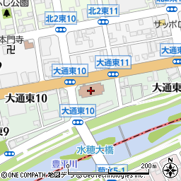 札幌市役所　水道局総務部総務課周辺の地図
