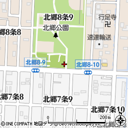 北郷公園トイレ１周辺の地図