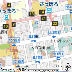 セブンイレブン札幌北３条店周辺の地図