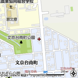 北海道江別市文京台南町24-4周辺の地図