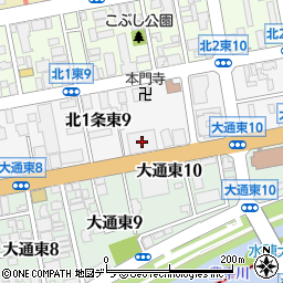 北海道歯科医師会周辺の地図