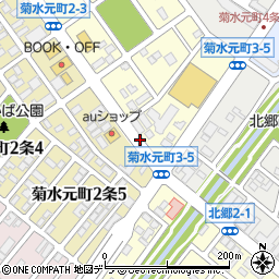 菊水元町3条5丁目周辺の地図