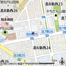 札幌北七条西郵便局 ＡＴＭ周辺の地図