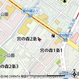 北海道エネルギー株式会社　琴似ＳＳ周辺の地図