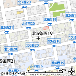 北海道札幌市中央区北６条西周辺の地図