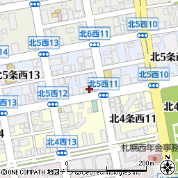北海道札幌市中央区北５条西12丁目16周辺の地図