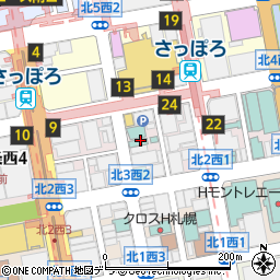 ホテルパールシティ札幌周辺の地図