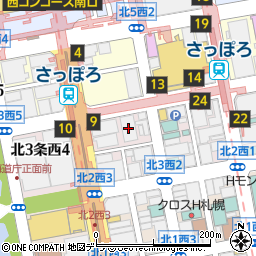 トヨタレンタリース札幌地下鉄さっぽろ駅前店周辺の地図