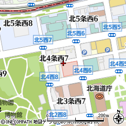 北海道札幌市中央区北４条西7丁目周辺の地図