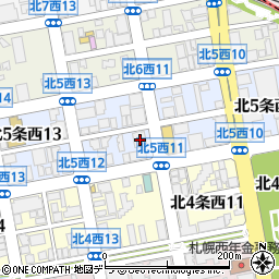 北海道札幌市中央区北５条西12丁目10周辺の地図