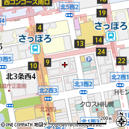 トヨタレンタリース札幌地下鉄さっぽろ駅前店周辺の地図