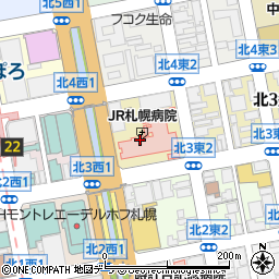 JR札幌病院周辺の地図