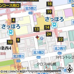 札幌かに本家 札幌駅前本店周辺の地図