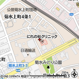 北海道札幌市白石区菊水上町４条周辺の地図