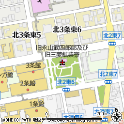 札幌市役所市民文化局　文化部・旧永山武四郎邸周辺の地図