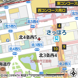 ローソン札幌北４条西四丁目店周辺の地図