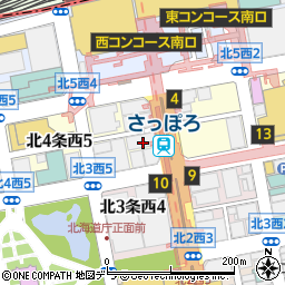 北海道料理 浜っ子 読売北海道ビル店周辺の地図