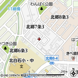 北郷ひまわり公園周辺の地図